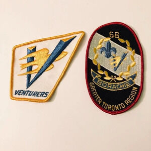 Vintage Lot of 2 Boy Scouts Canada Borachie Toronto Region Venturers  Patches